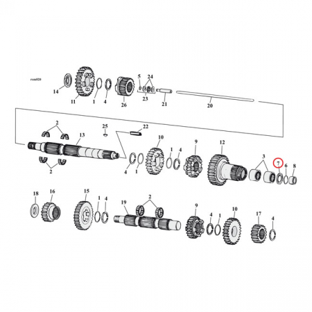 JIMS, OIL SEAL TRANSMISSION MAINDRIVE GEAR. METAL OD