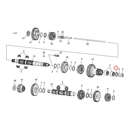 JIMS, OIL SEAL TRANSMISSION MAINSHAFT 5TH GEAR