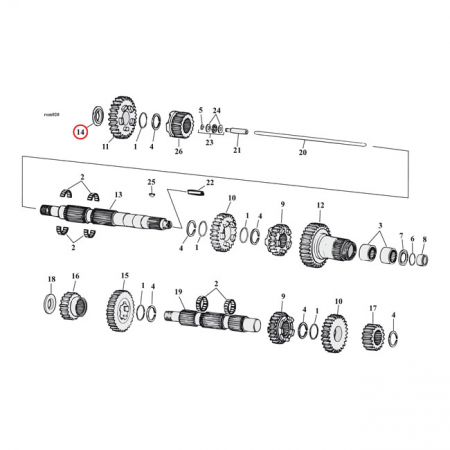 JIMS, SPACER MAINSHAFT TRANSMISSION