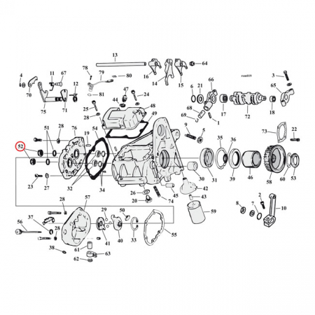 JIMS HEX NUT, MAIN & COUNTERSHAFT