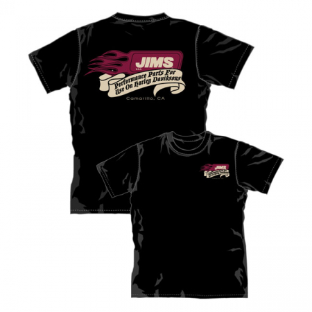 JIMS T-SHIRT BLACK -OLD SKOOL- M