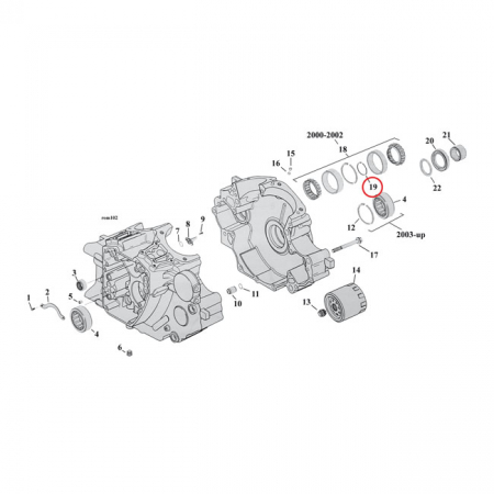 SPROCKET SHAFT BEARING SPACER SHIM .106"