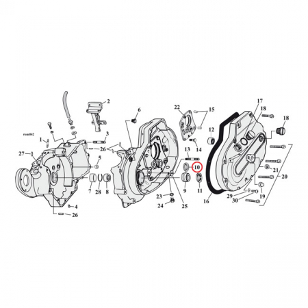 SPROCKET SHAFT BEARING SPACER SHIM .100"