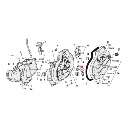 SPROCKET SHAFT BEARING SPACER SHIM .106"