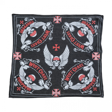 WCC 4 SKULL BANDANA BLACK