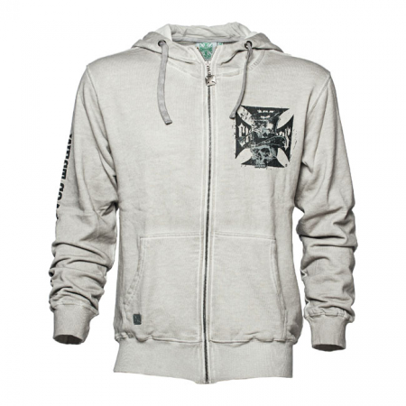 WCC CASH ONLY HIGH NECK ZIP UP HOODIE