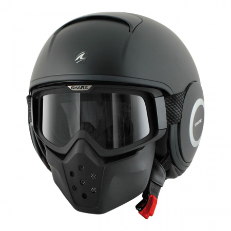 HELMET DRAK, BLANK MATTE BLACK, XS