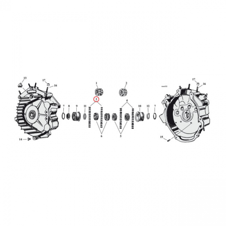 EASTERN ROLLERS CRANKCASE. STD