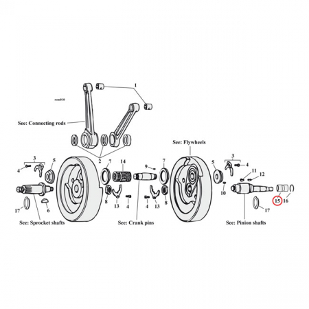 EASTERN INNER BEARING RACE, PINION SHAFT