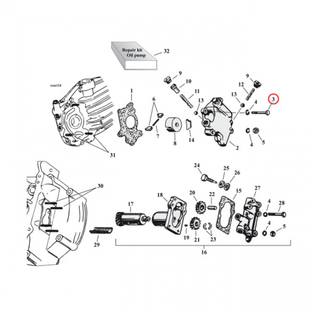 HEX BOLT, OIL PUMP