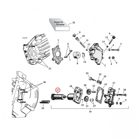 DRIVE SHAFT, SCAVENGER & BREATHER GEAR