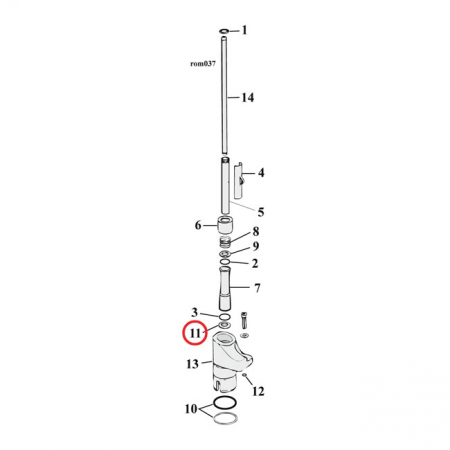 S&S WASHER, LOWER PUSHROD COVER