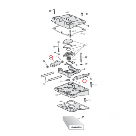 JIMS ROLLER ROCKER SET, 1.745 RATIO