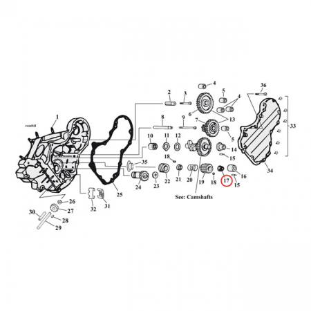 JIMS NUT, PINION SHAFT GEAR