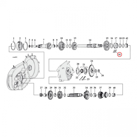 JIMS 4-SP MAINSHAFT ROLLER +.0008 INCH