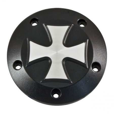 HKC POINT COVER 5-HOLE. MALTESE CROSS, BLACK