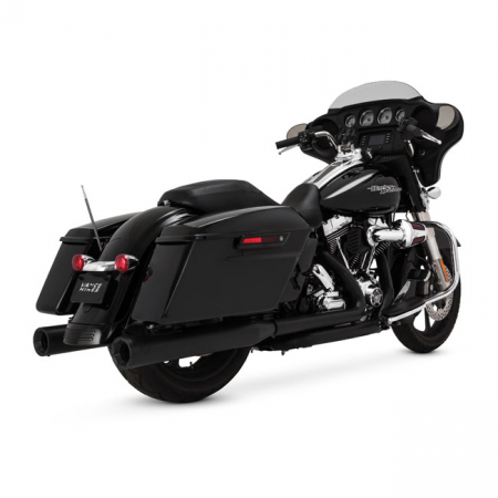 VANCE & HINES, 4" ELIMINATOR 400 SLIP-ON MUFFLERS. BLACK