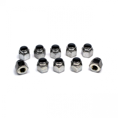 COLONY, CAP NUTS 10-24 CHROME PLATED