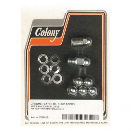 COLONY OIL PUMP MOUNT NUTS, ACORN