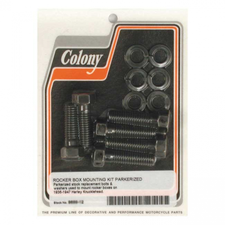 COLONY, KNUCKLE ROCKER BOX BOLT KIT. BLACK