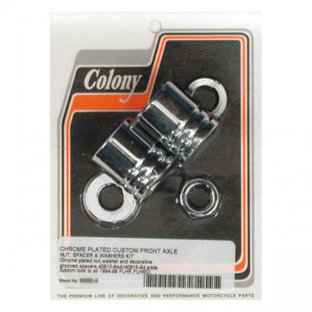 COLONY AXLE SPACER KIT FRONT, GROOVED