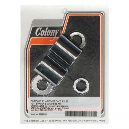 COLONY AXLE SPACER KIT FRONT, SMOOTH