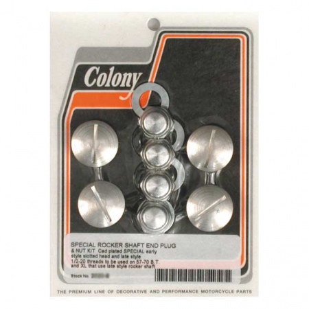 COLONY ROCKER SHAFT PLUG & NUT KIT