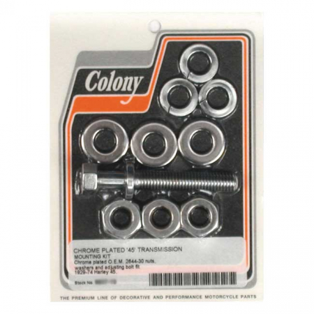 COLONY, TRANSMISSION MOUNT KIT. CHROME