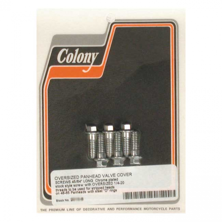 COLONY, OVERSIZED PANHEAD ROCKER COVER SCREW SET