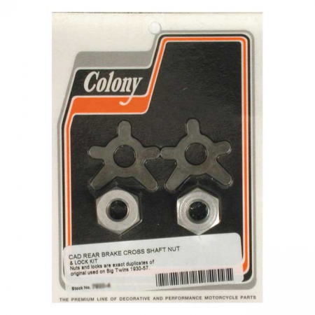 COLONY BRAKE SHAFT LOCK & NUT KIT