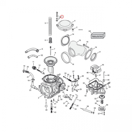 SCREW KIT, CV CARB TOP COVER