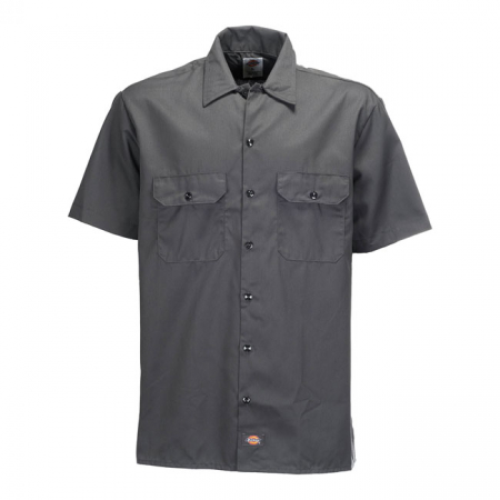 DICKIES SHORT SLEEVE WORK SHIRT CHARCOAL GREY