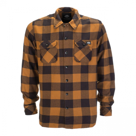 DICKIES NEW SACRAMENTO SHIRT BROWN DUCK