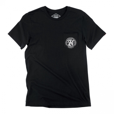 BILTWELL DEER SKULL POCKET T-SHIRT BLACK