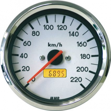 SPEEDO ELEC. 80MM WHT.FACE 220