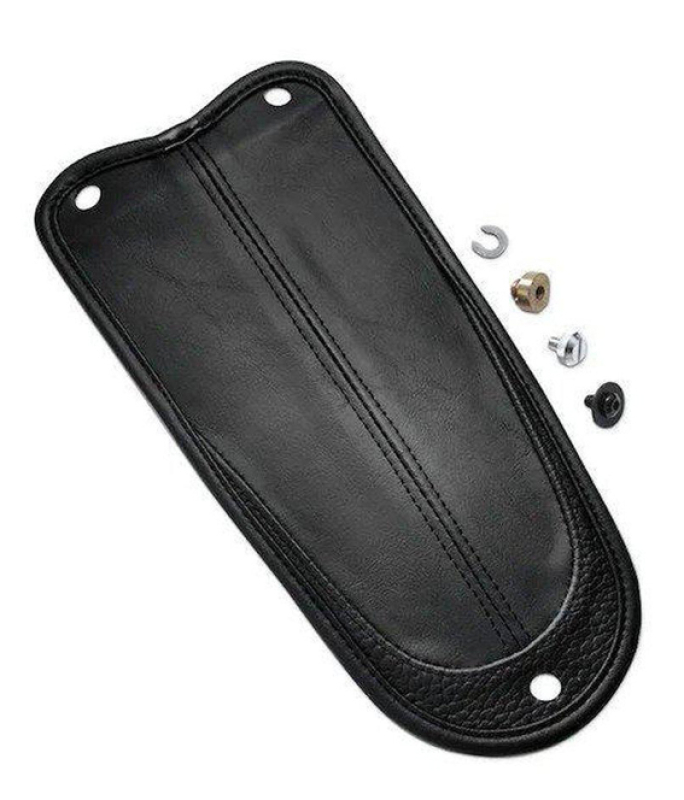 SATULAN JATKE, MUSTAA NAHKAA - FENDER BIB, FLSTN 52018-08