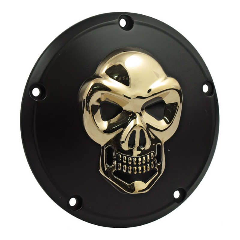 SKULL DERBY COVER 5-HOLE. BLACK & GOLD 500577