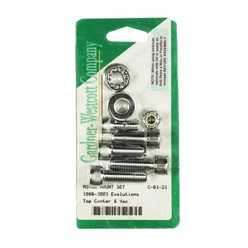 ENGINE MOUNT KIT, CENTER CHROME; ALLEN HEADS 510770