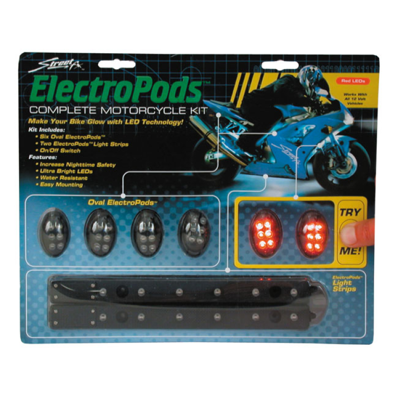 ELECTRO PODS,TWO 7INCH STRIPS &6 OVAL 540000