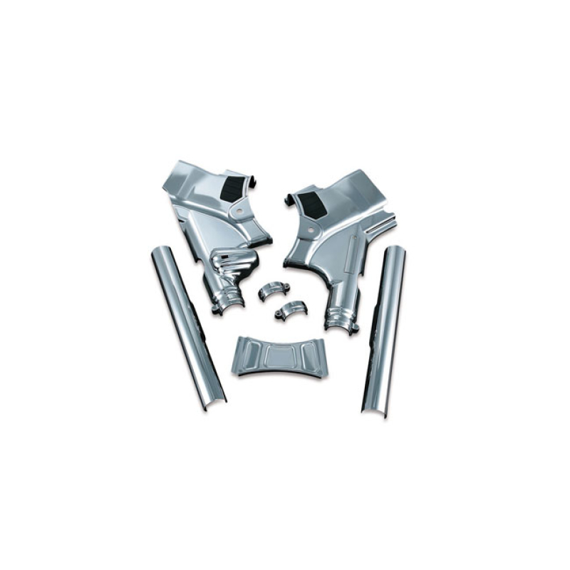 KURYAKYN, TOURING DELUXE FRAME NECK COVER. CHROME DESIGNED TO SMOOTH O 541229