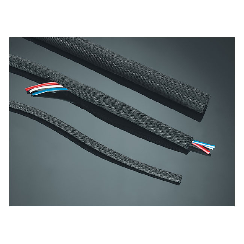 KURYAKYN, ROUNDIT WIRE LOOM, BLACK. 1/2" DIAMETER 542332