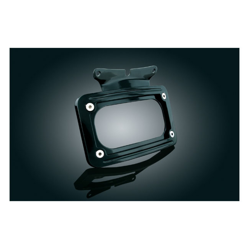 KURYAKYN, CURVED LICENSE PLATE MOUNT. BLACK GLOSS BLACK FINISH. FOR T 542806