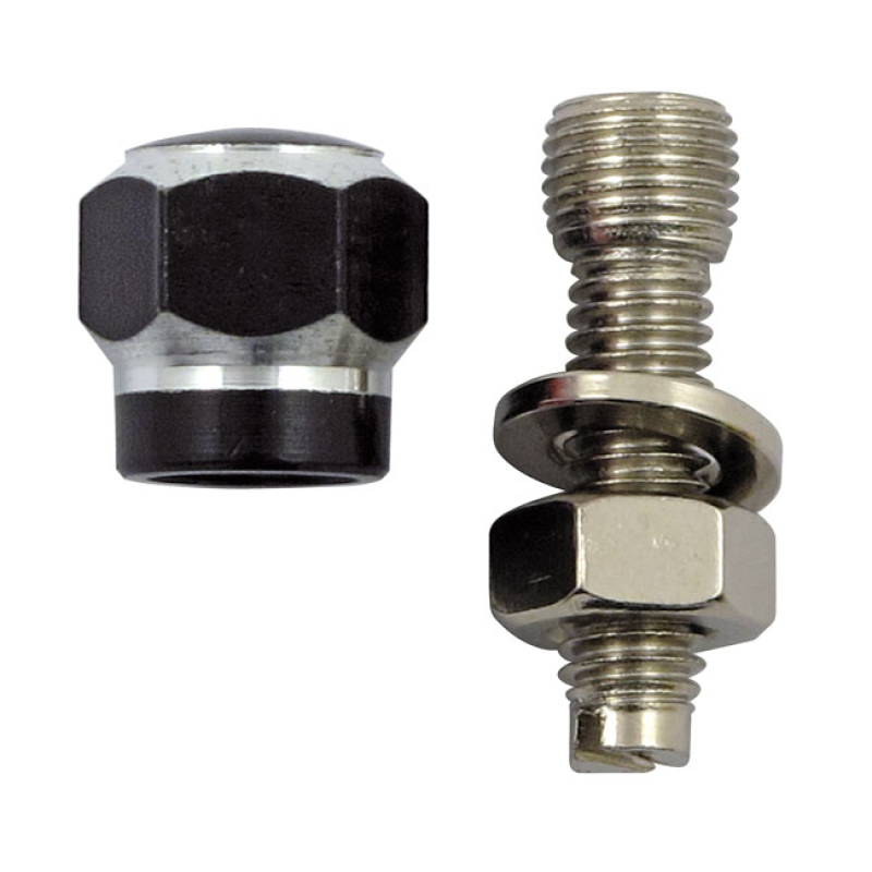 TRIK TOPZ LICENSE PLATE MOUNTS ALLOY TWO TONE HEX BLACK LICENSE PLATE 555954