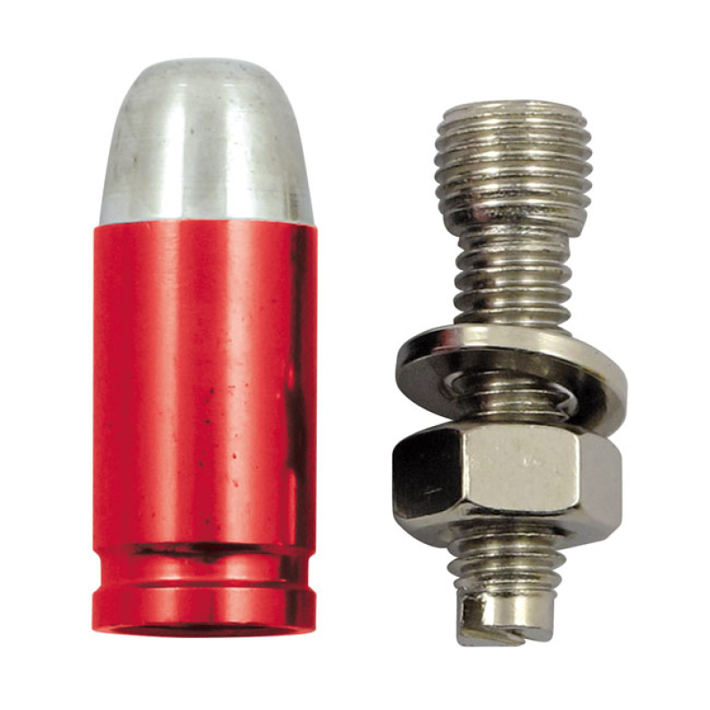 TRIK TOPZ LICENSE PLATE MOUNTS BULLET RED LICENSE PLATE MOUNTS FOR THO 555975