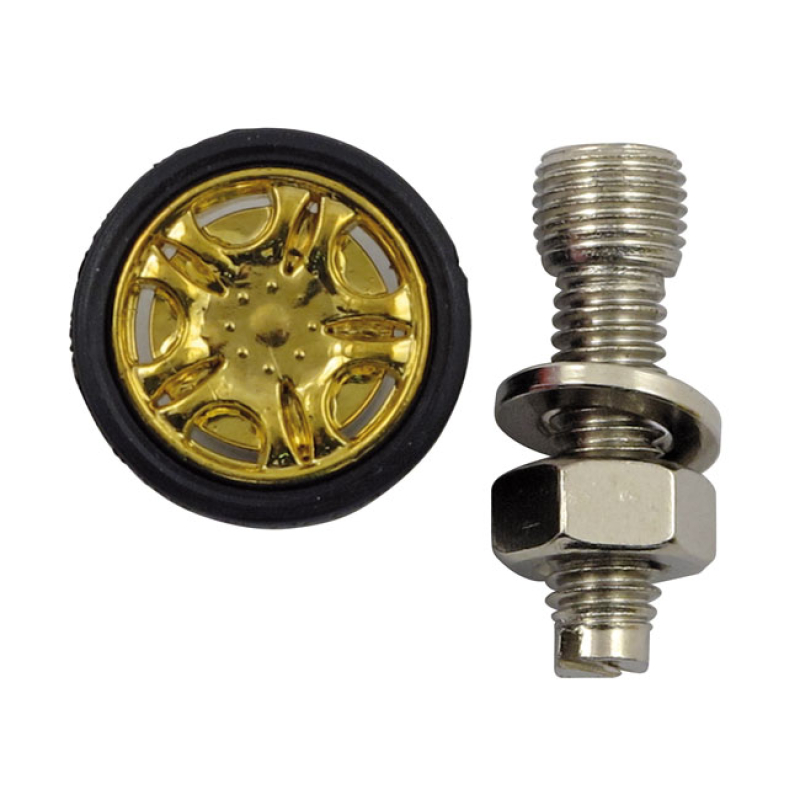 TRIK TOPZ LICENSE PLATE MOUNTS MICRO DUB GOLD LICENSE PLATE MOUNTS FOR 555982