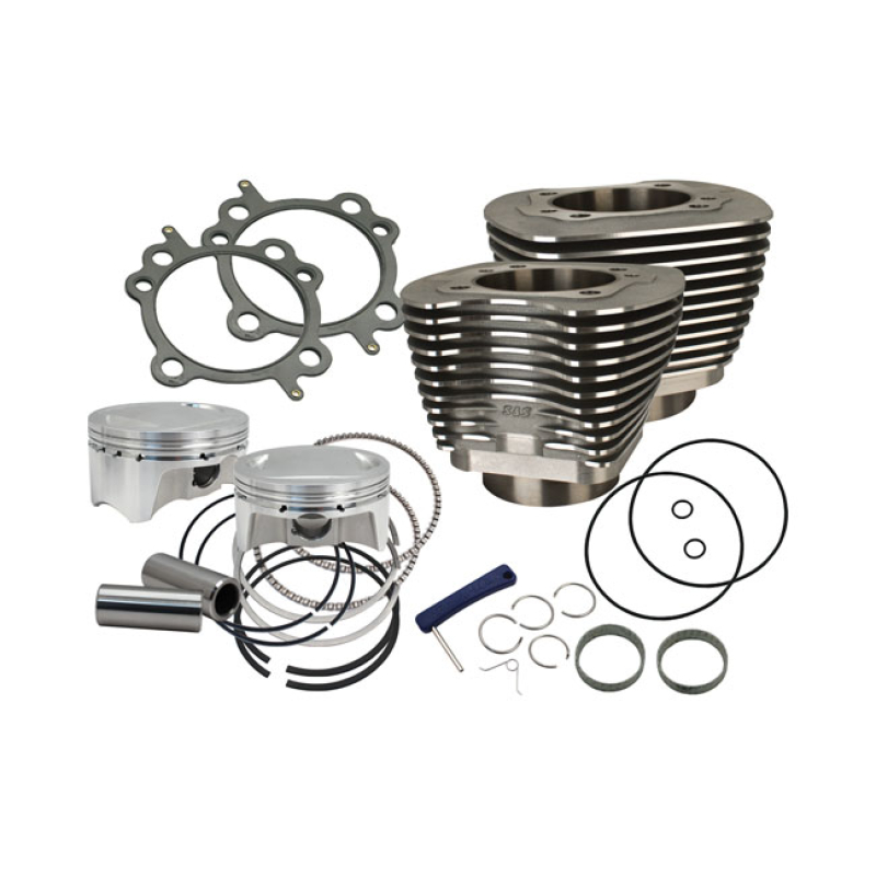 S&S, 88" TO 100" CONVERSION CYLINDER & PISTON KIT. BLACK 558683