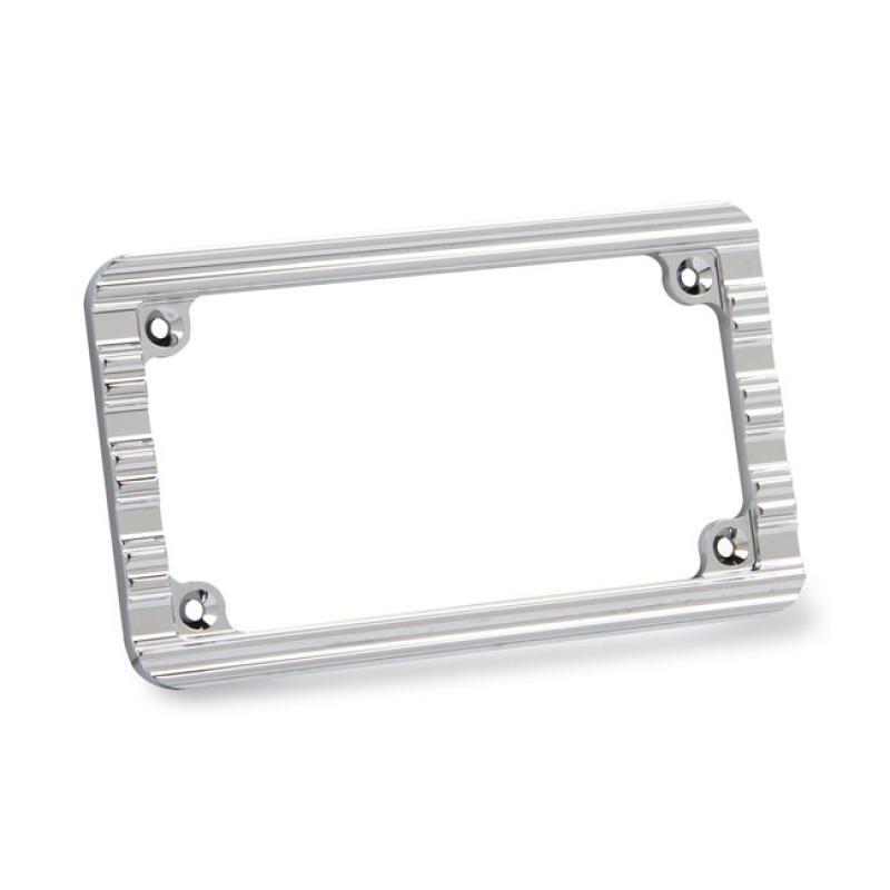 NESS LICENSE PLATE FRAME 10-GAUGE. CHROME 560276