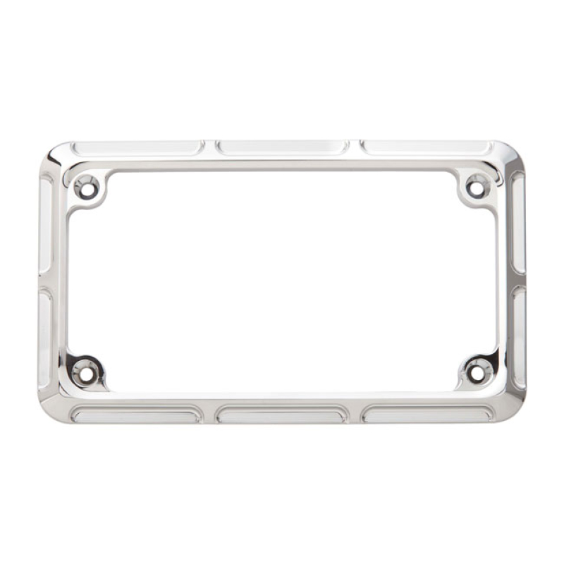 NESS LICENSE PLATE FRAME BEVELED. CHROME 560280