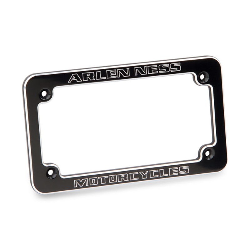 NESS LICENSE PLATE FRAME ARLEN NESS MOTORCYCLES. BLACK 560282