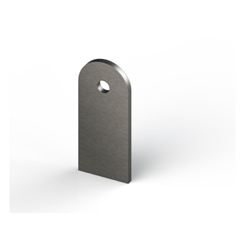 MCS LASER CUT STEEL MOUNTING TAB LASTER CUT S235 JR3 STEEL, 3MM THICK; 561971